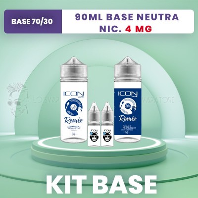 Pack Base 90ml 70/30 4 mg - ICON VAPE