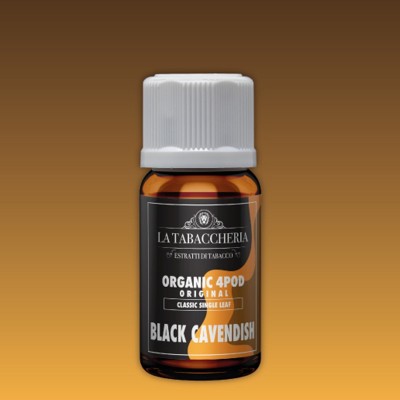La Tabaccheria - Aroma 10ml - Organic 4 Pod - BLACK CAVENDISH Single Leaf