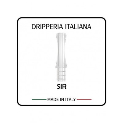DRIPPERIA ITALIANA - DRIP TIP SIR KIWI & M1 POD EDITION - CLEAR PC