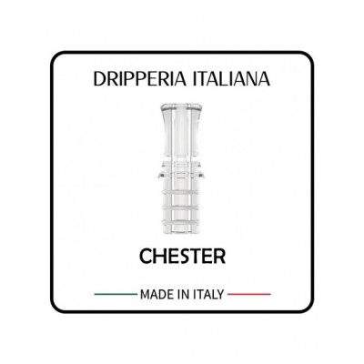DRIPPERIA ITALIANA - DRIP TIP CHESTER KIWI & M1 POD EDITION - CLEAR PC