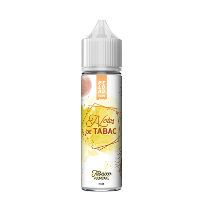 TABACCO PLUMCAKE - Mix&Vape 20ml - Notes de Tabac - Reload Vape