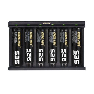 GOLISI- NEEDLE 6 Caricabatterie per batterie al Litio a 6 canali